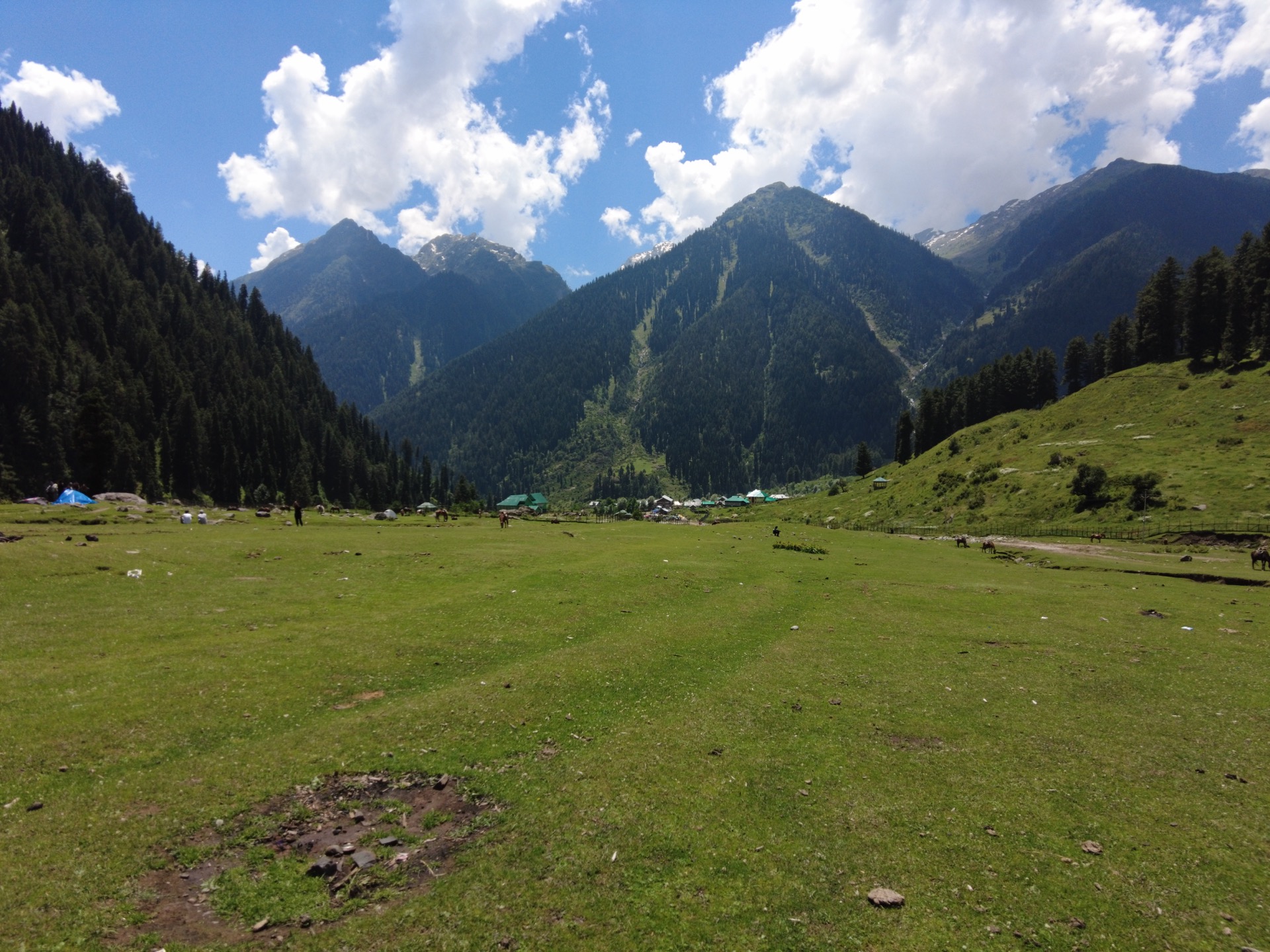 Kashmir valley mountain landscape
