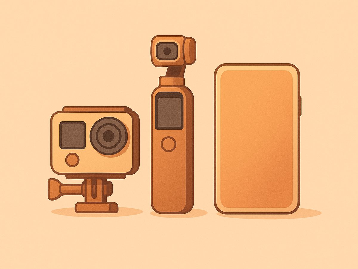 Travel filming tools illustration