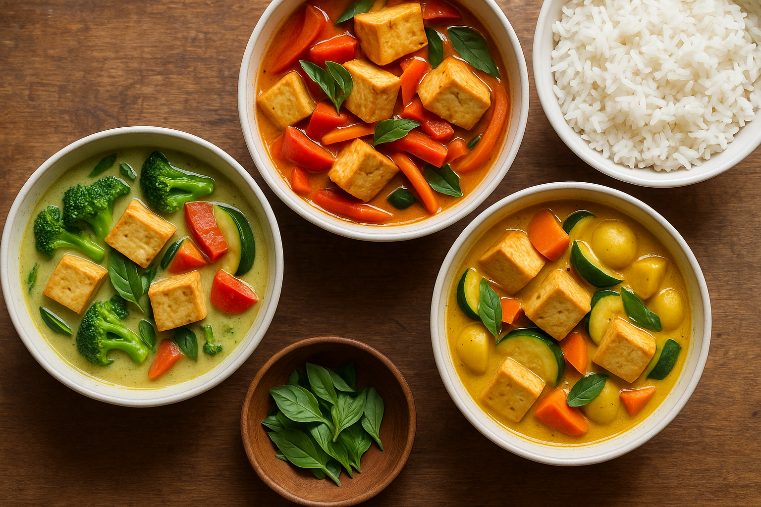 Thai curry trio