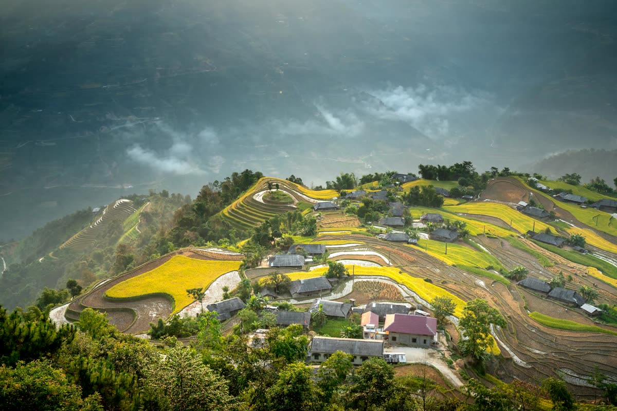 Punakha Dzong architecture and valley scenery