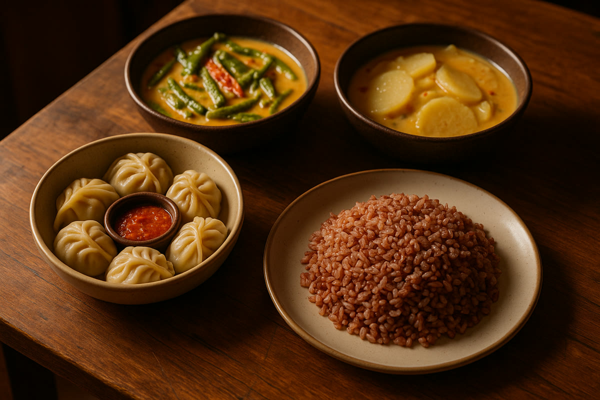 Bhutan mountain scene for relaxed itinerary pacing