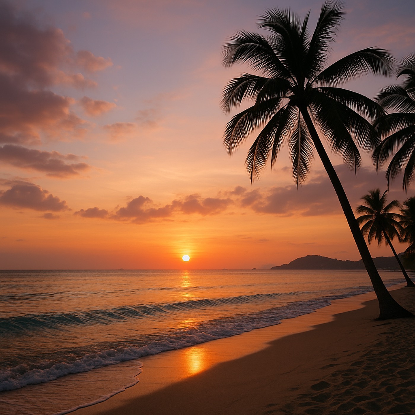 Chaweng and Lamai beach area in Koh Samui