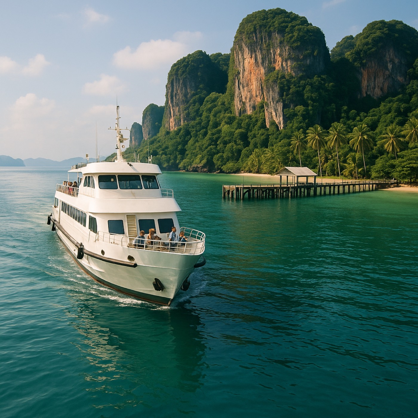 Island ferry route planning